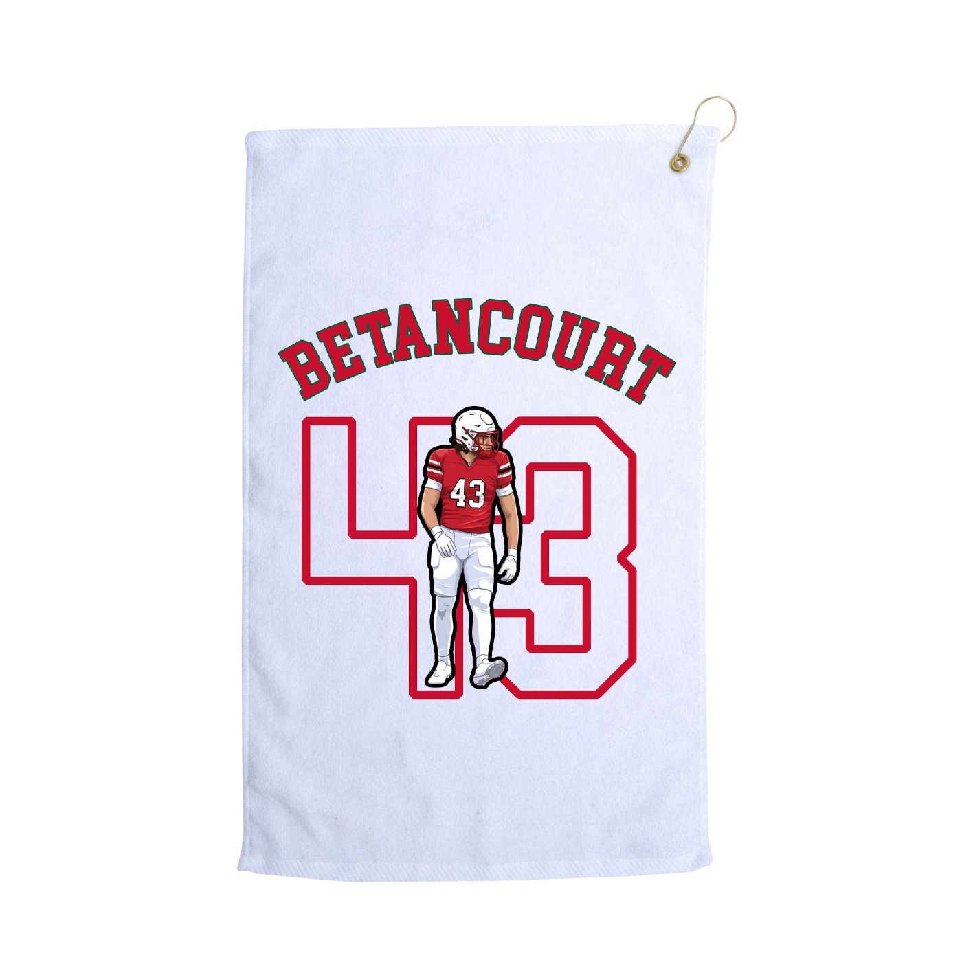 Golf Towel — Shirsey Arch in White