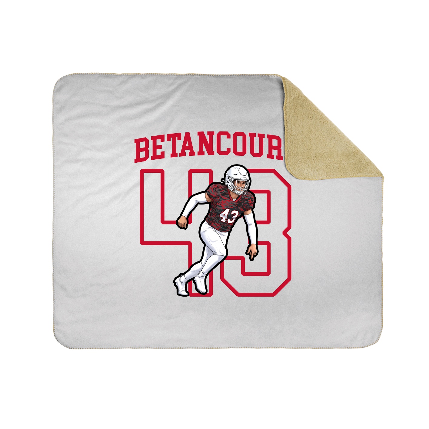 Throw Blanket — Shirsey in White