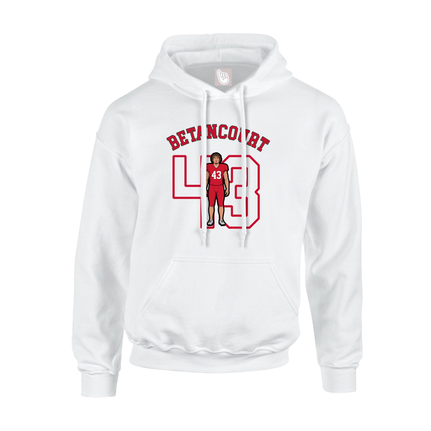 Youth Hoodie — Shirsey Arch in White
