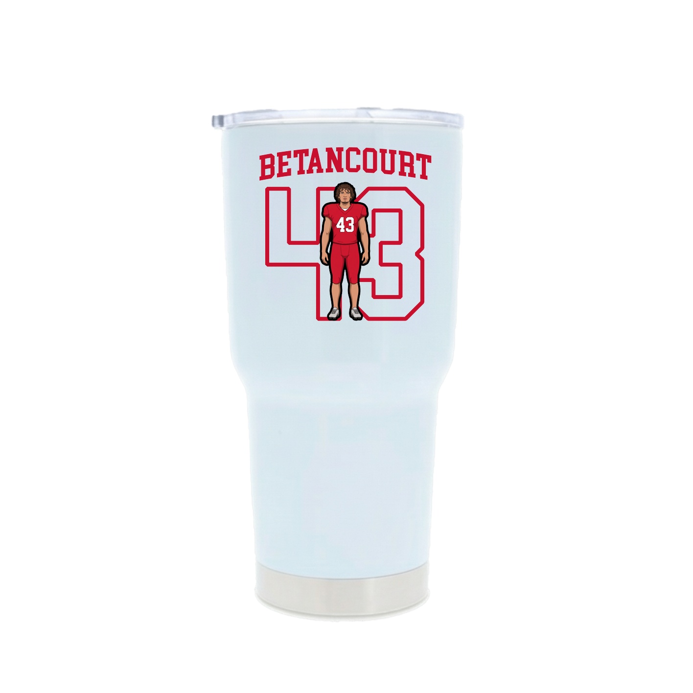 30oz Stainless Steel Tumbler — Shirsey in White
