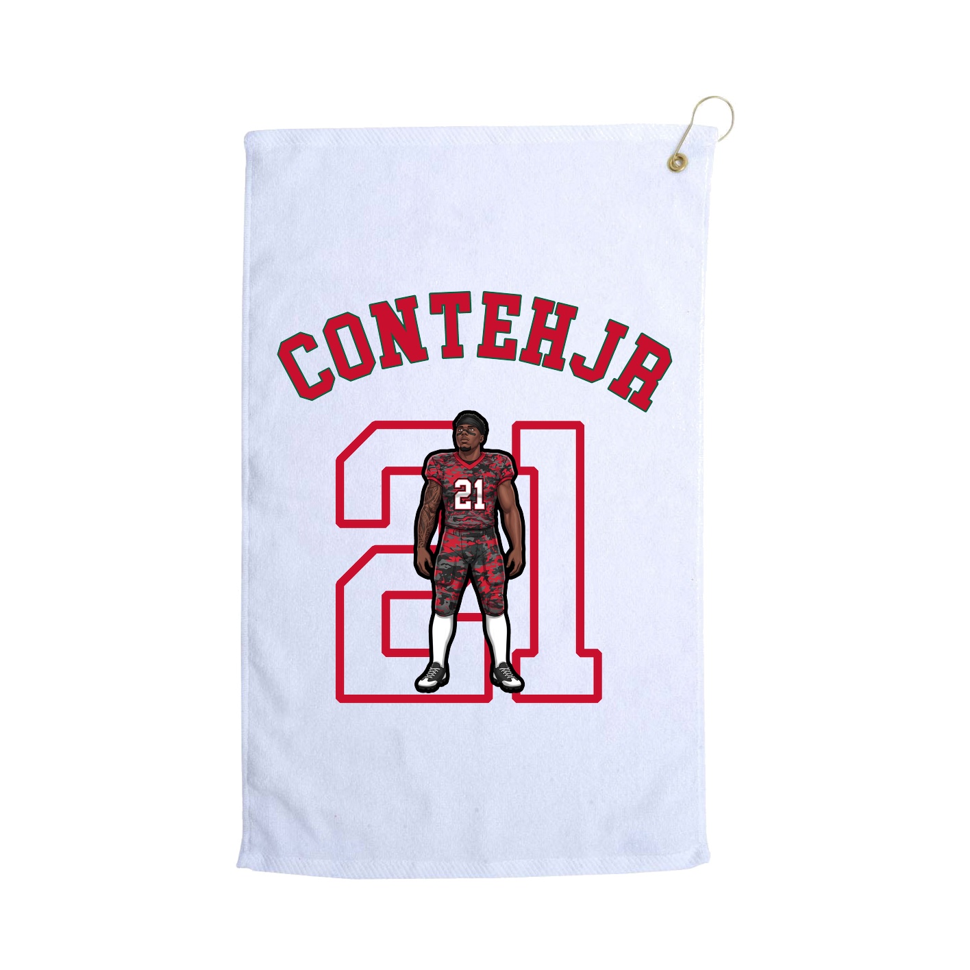 Golf Towel — Shirsey Arch in White