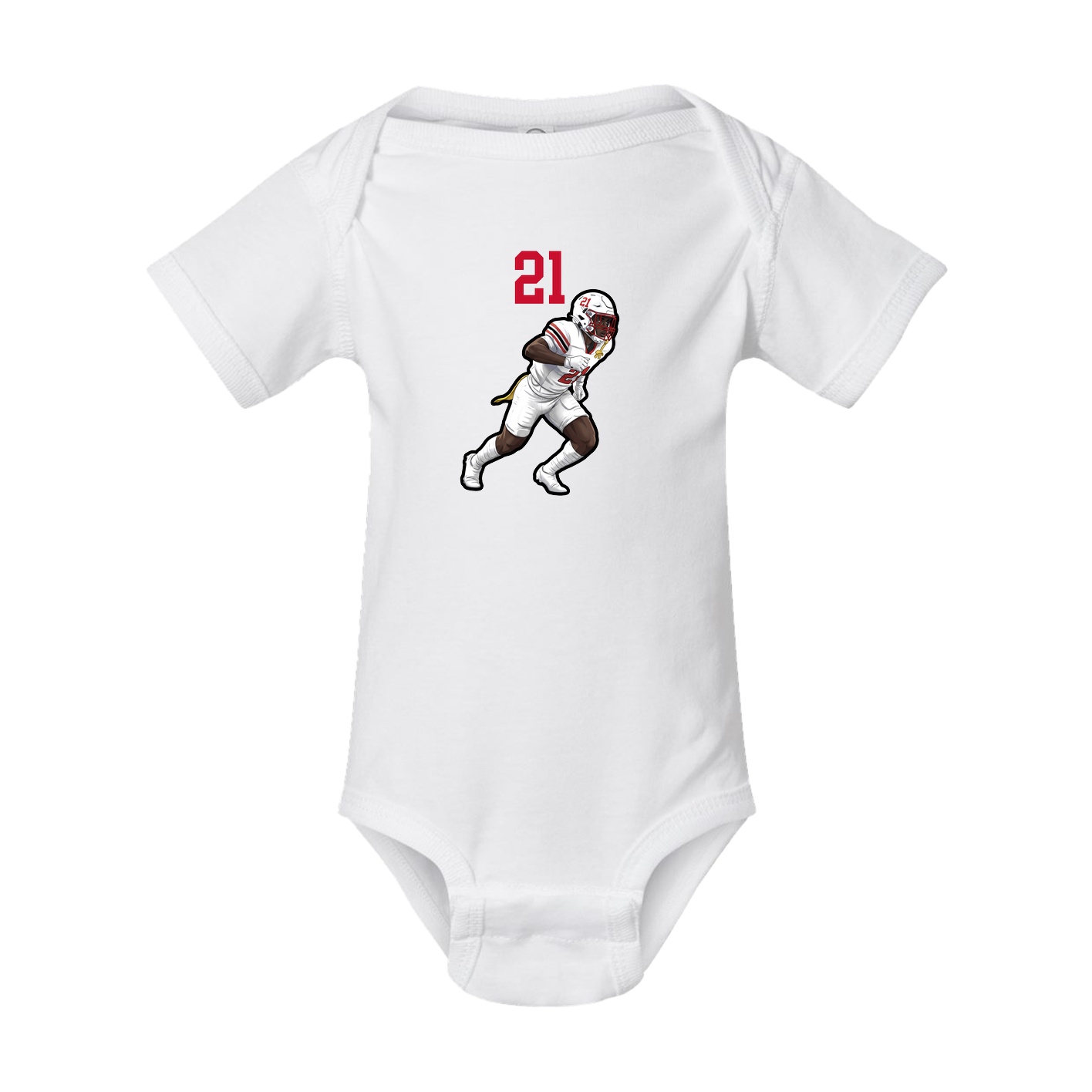 Baby Onesie — Number Top in White