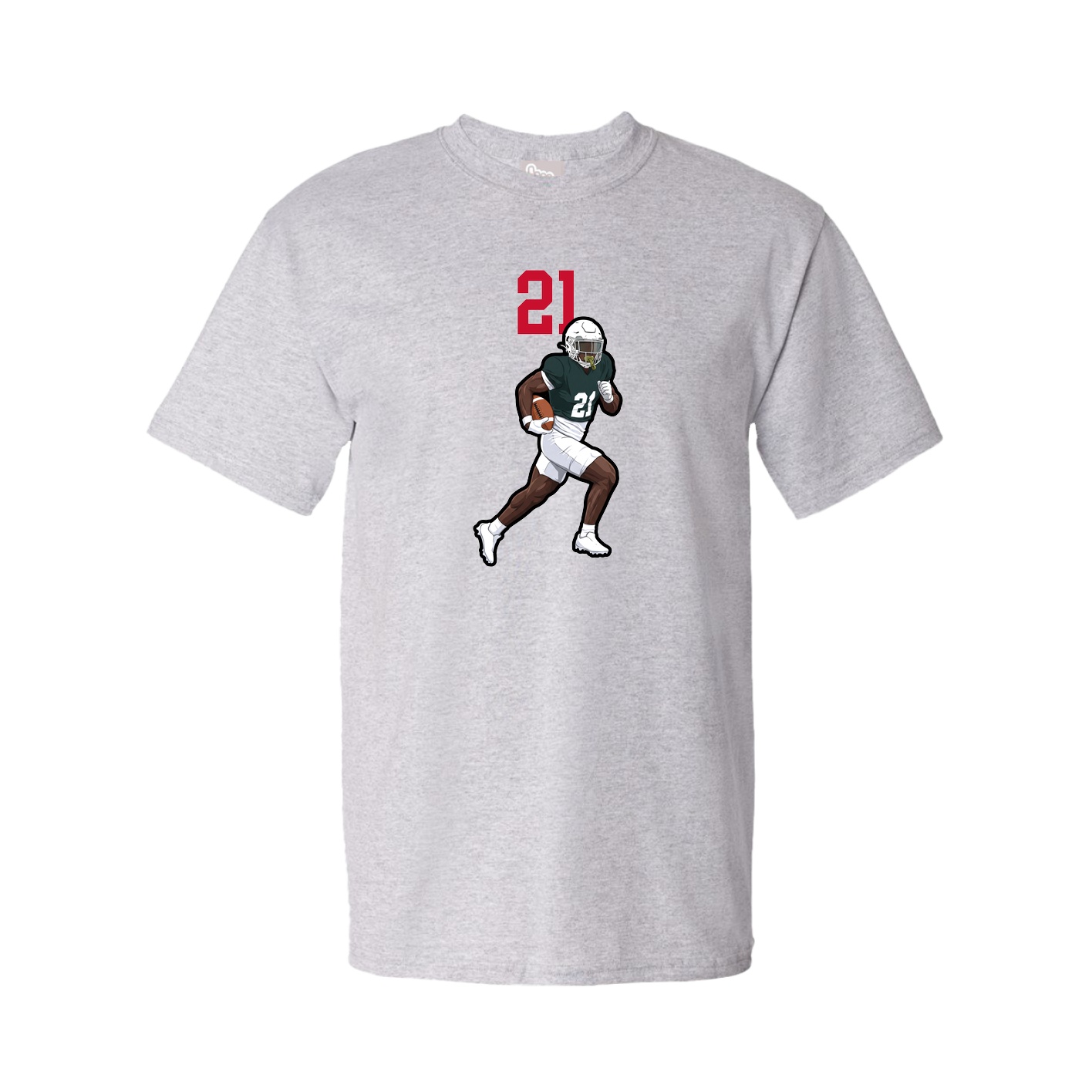 Youth Tee — Number Top in Grey