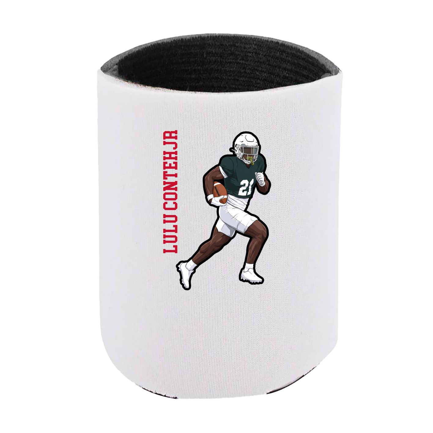 Can Holder — Name Vertical in White