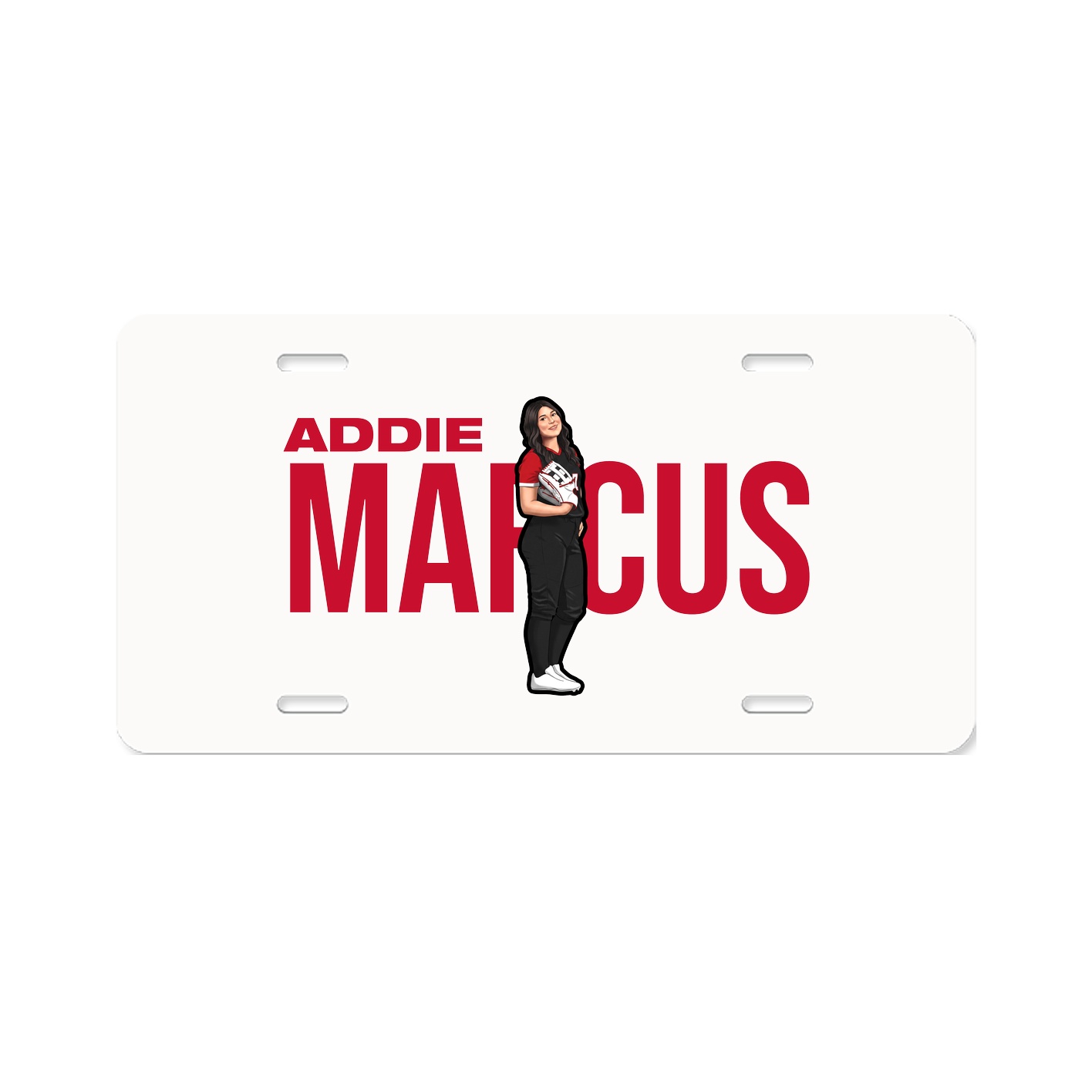 License Plate — Player Name in Classic