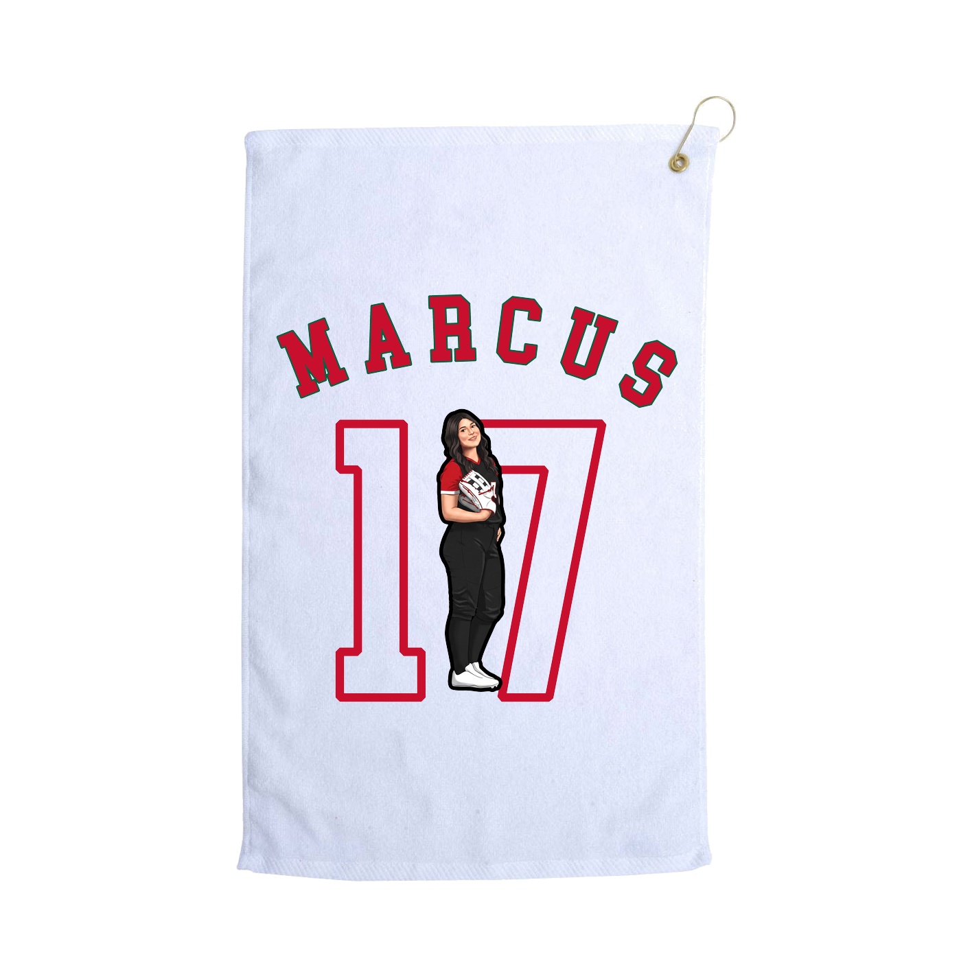 Golf Towel — Shirsey Arch in White