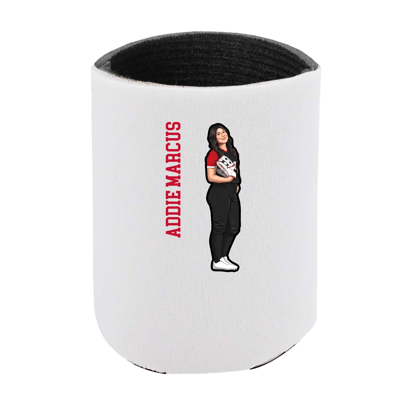 Can Holder — Name Vertical in White