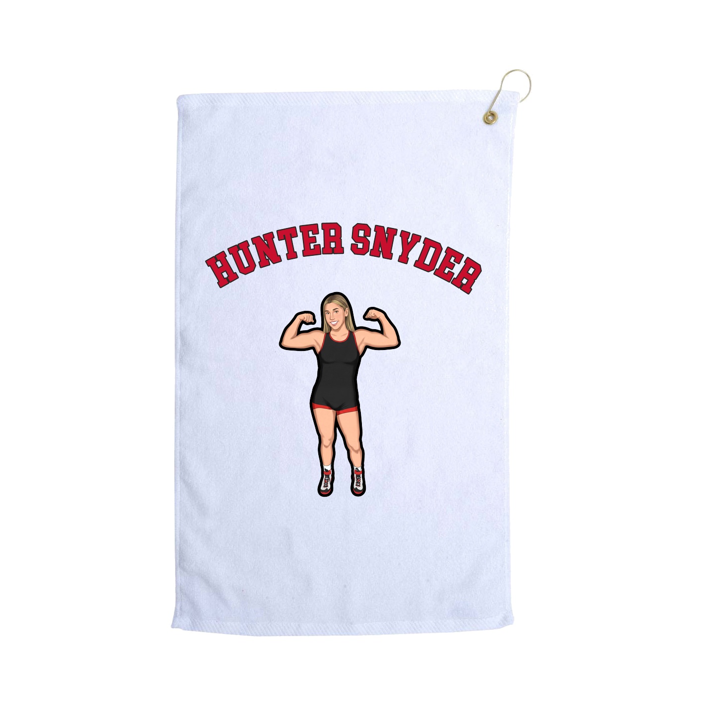 Golf Towel — Shirsey Arch in White