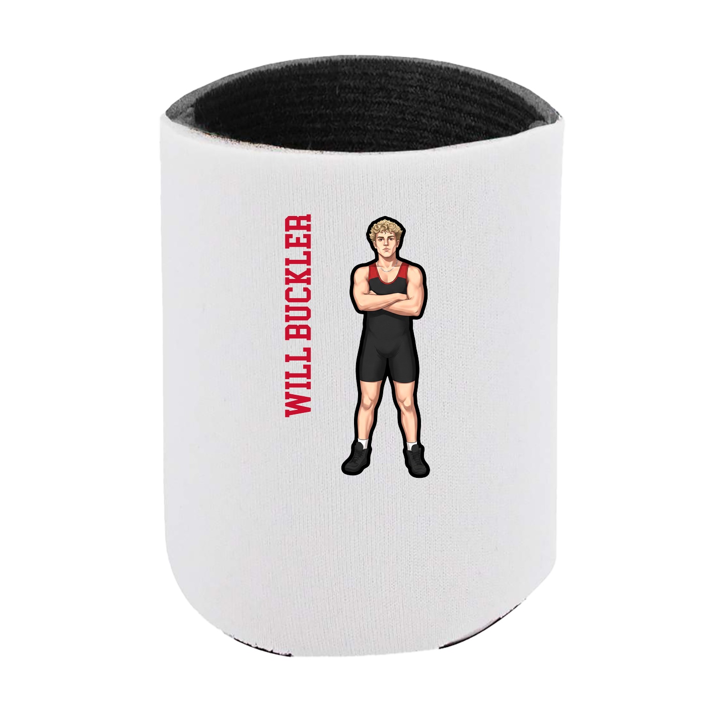 Can Holder — Name Vertical in White