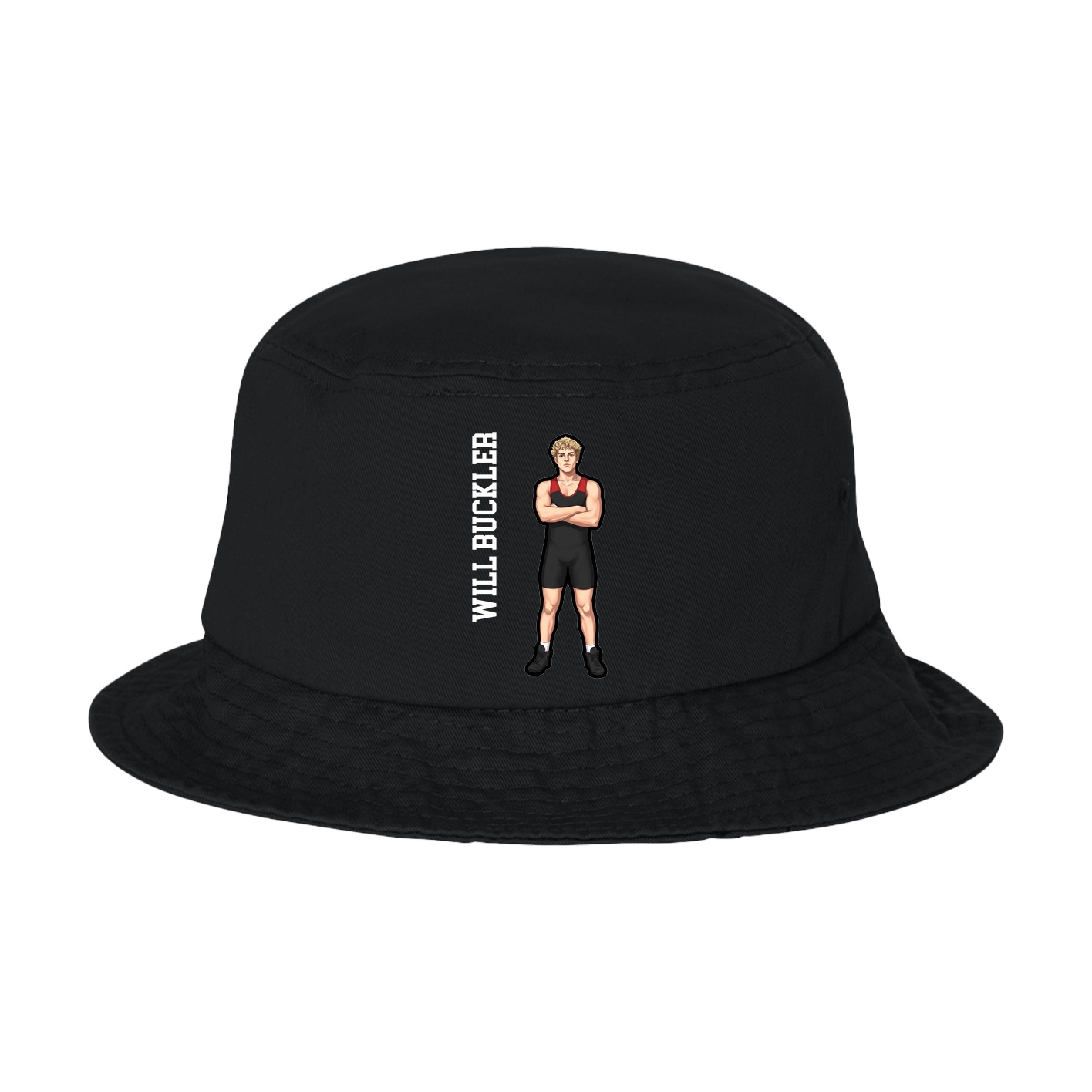 Bucket Cap — Name Vertical in Black
