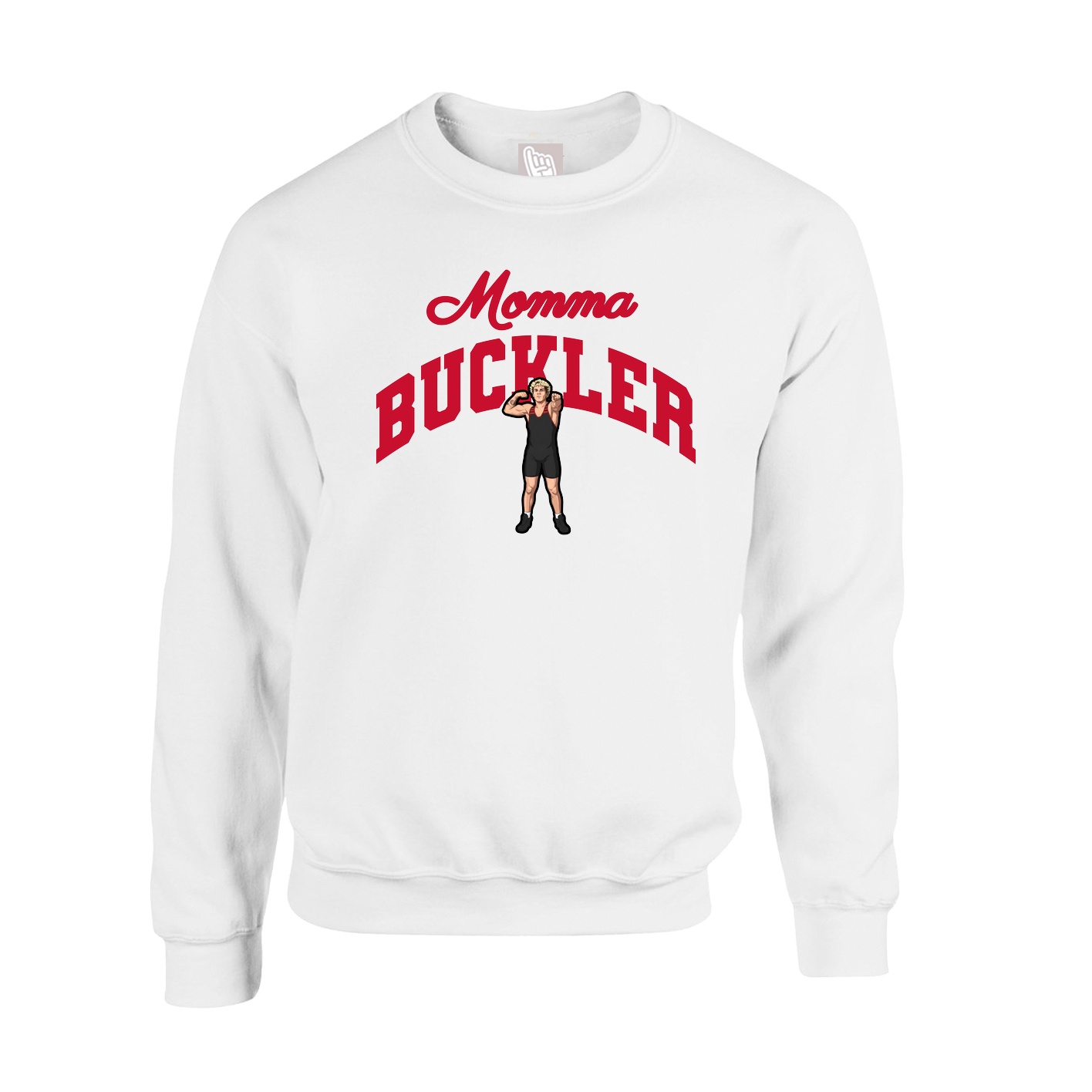 Fleece Crew — Mothers Day Arch in White