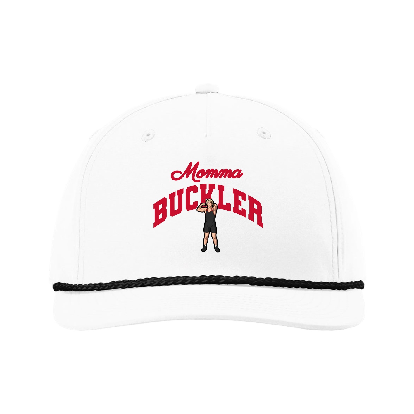 Five-Panel Classic Rope Cap — Mothers Day Arch in White
