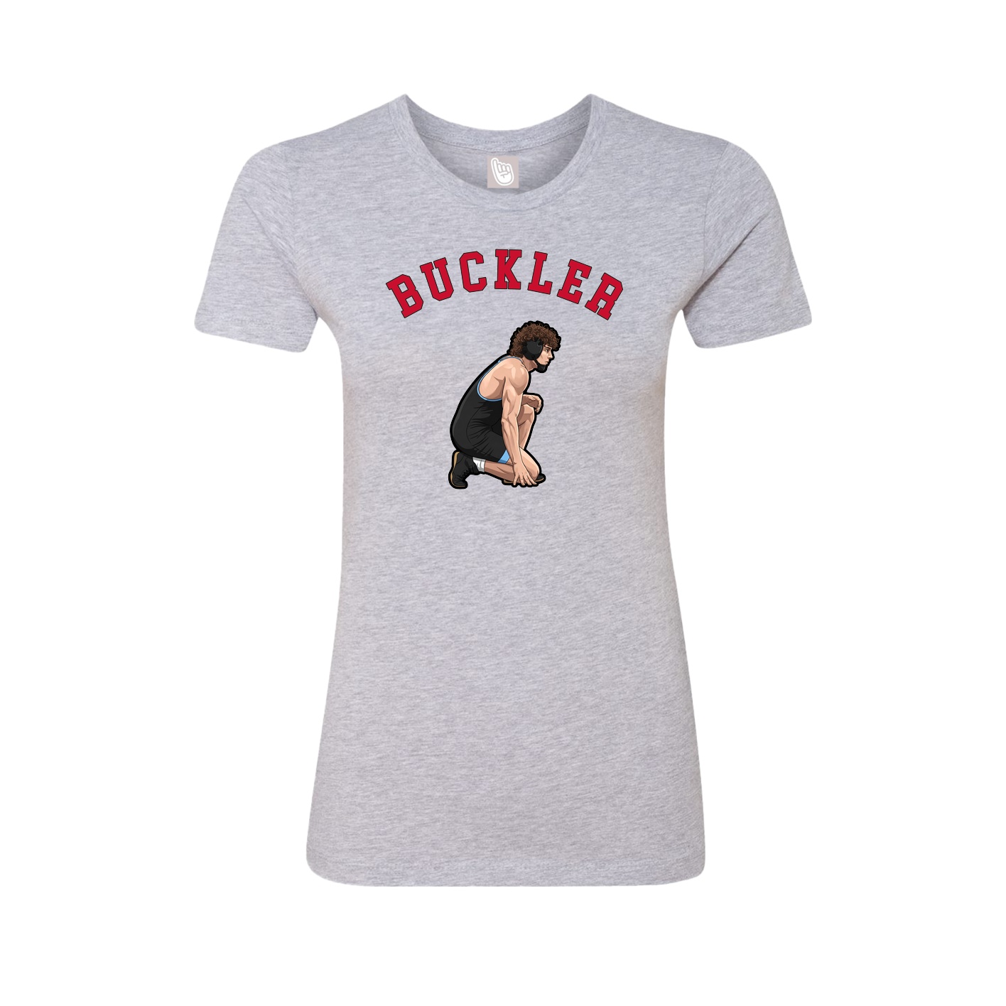 Fitted Women's Tee — Shirsey Arch in Grey