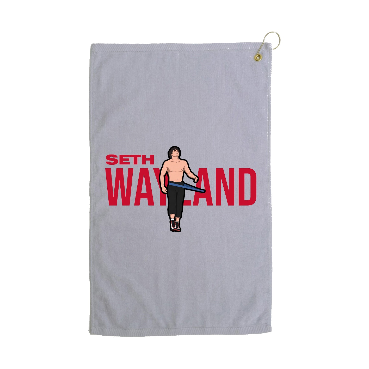 Golf Towel — Player Name in Grey