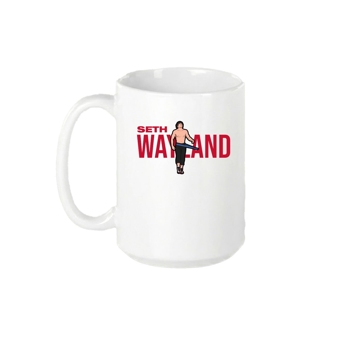 15oz Coffee Mug — Player Name in White