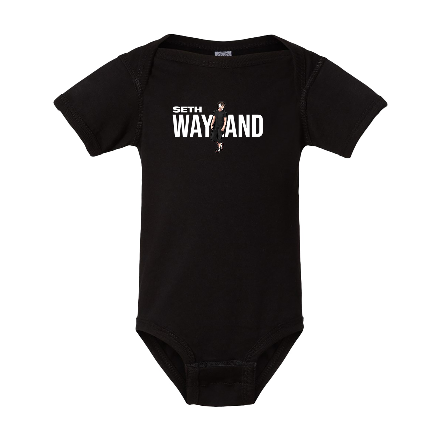 Baby Onesie — Player Name in Black