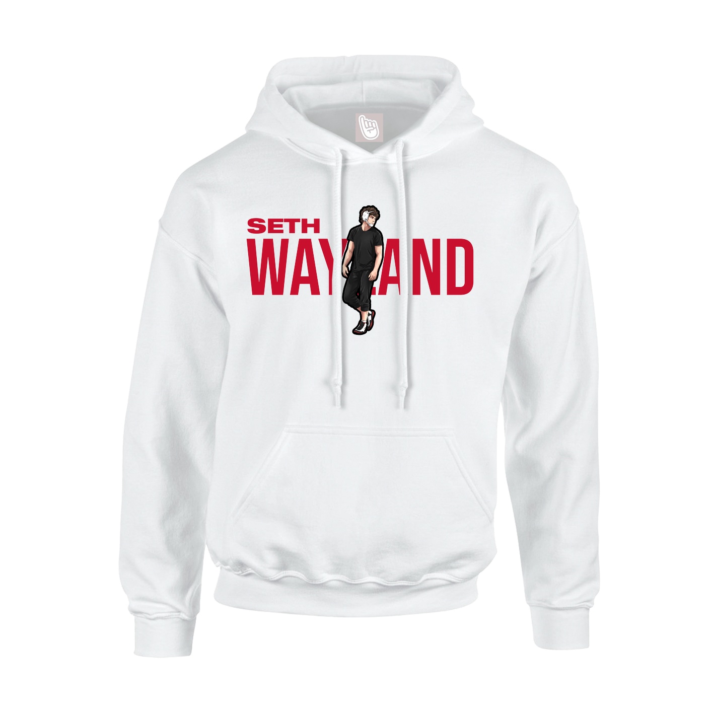Youth Hoodie — Player Name in White