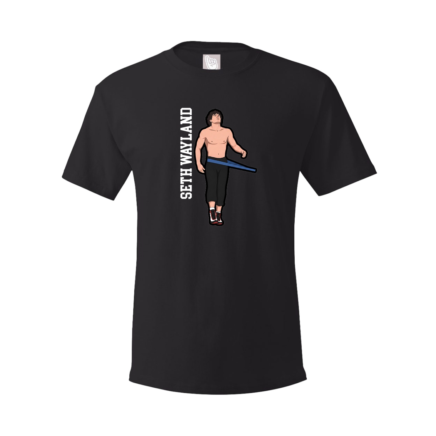 Youth Tee — Name Vertical in Black