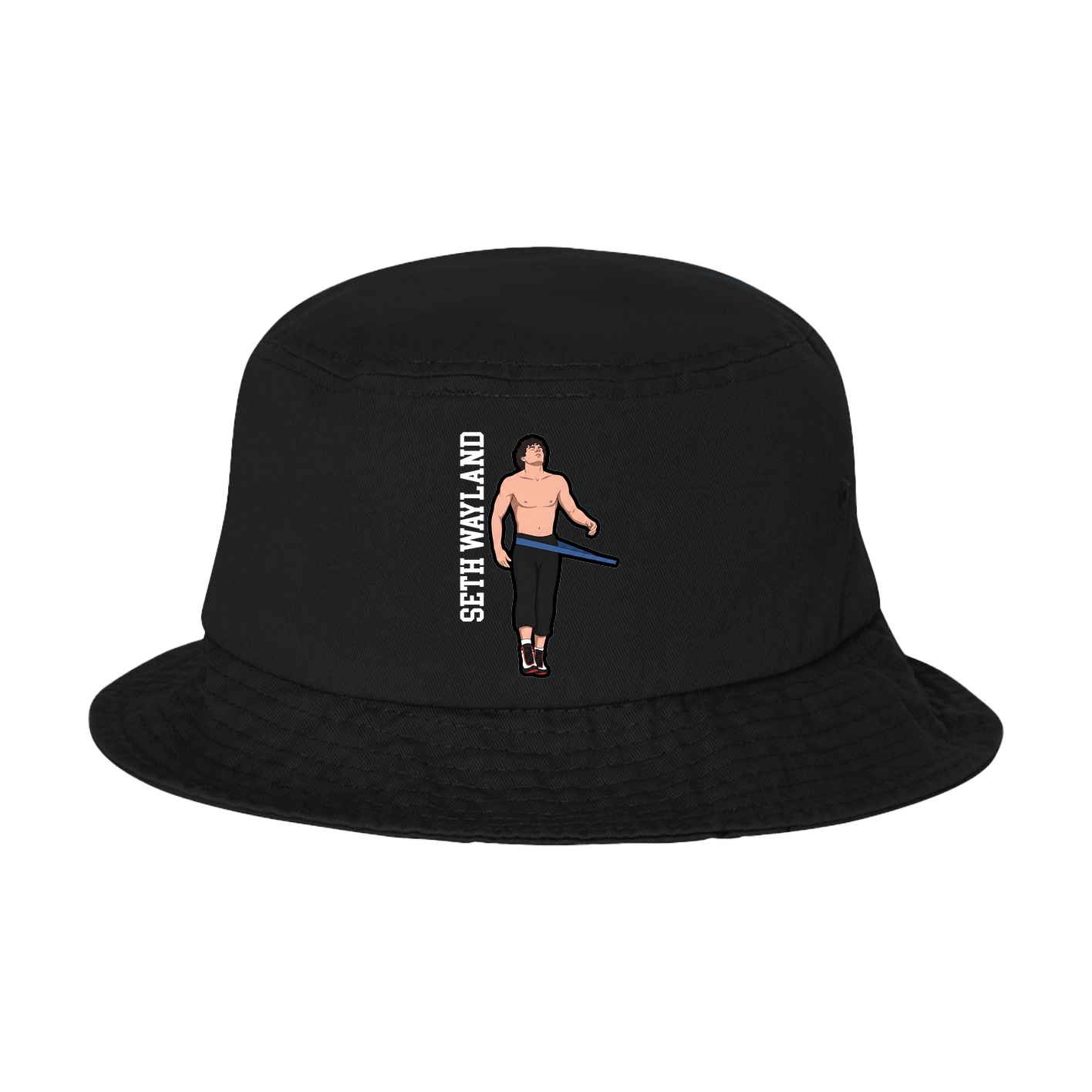 Bucket Cap — Name Vertical in Black