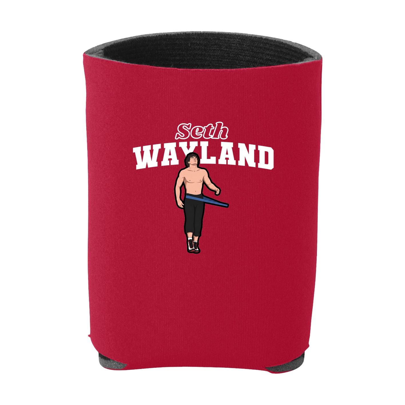 Can Holder — Name Arch in Red