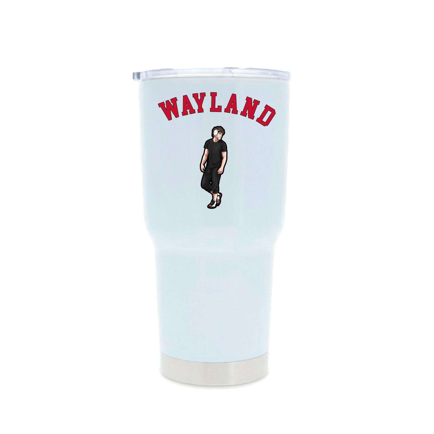 30oz Stainless Steel Tumbler — Shirsey Arch in White