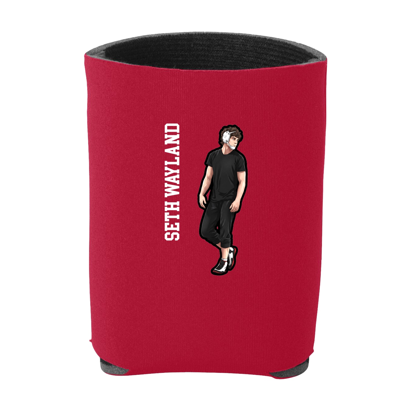 Can Holder — Name Vertical in Red