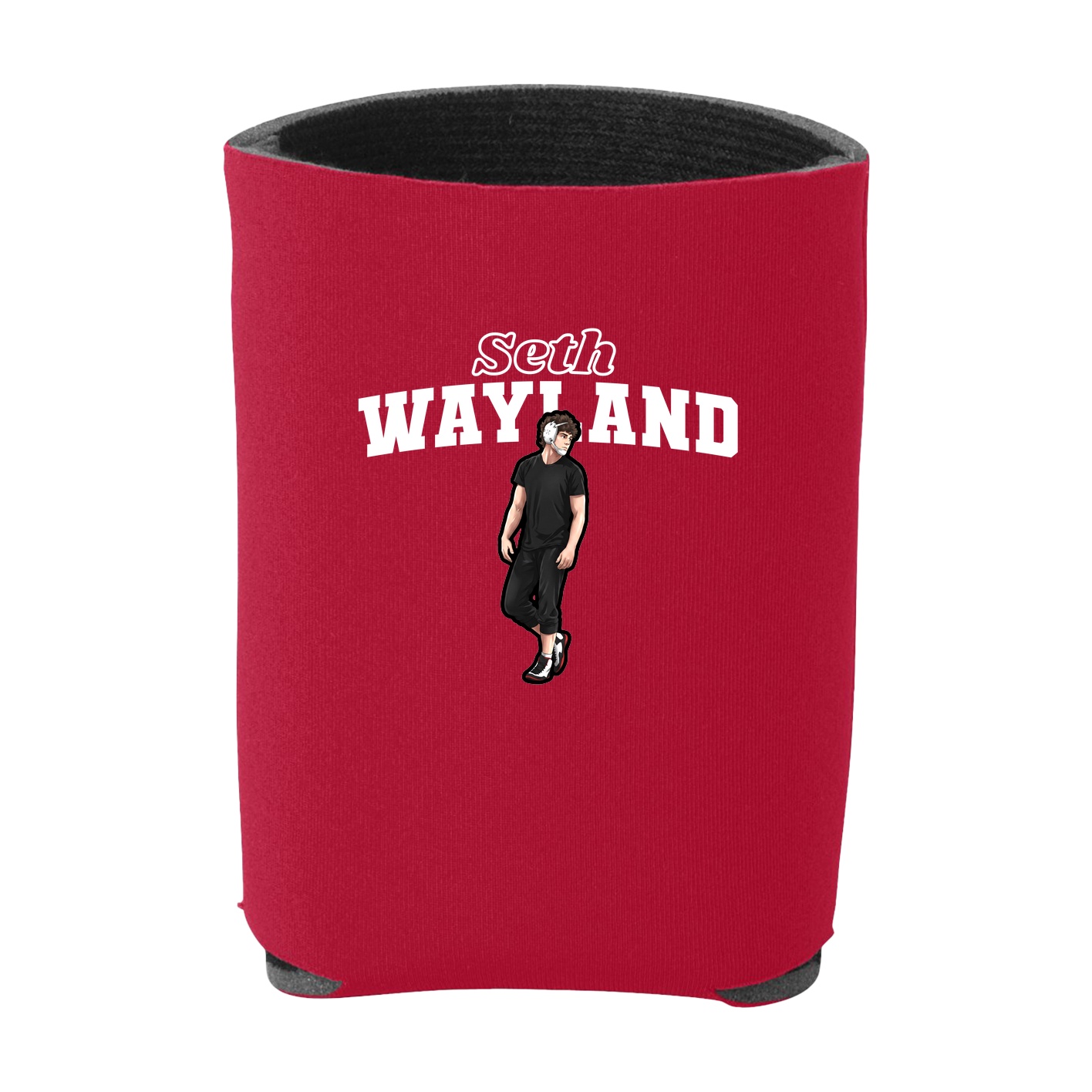 Can Holder — Name Arch in Red
