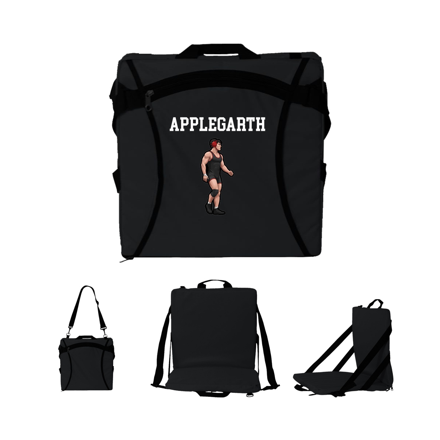 Folding Stadium Seat — Shirsey in Black