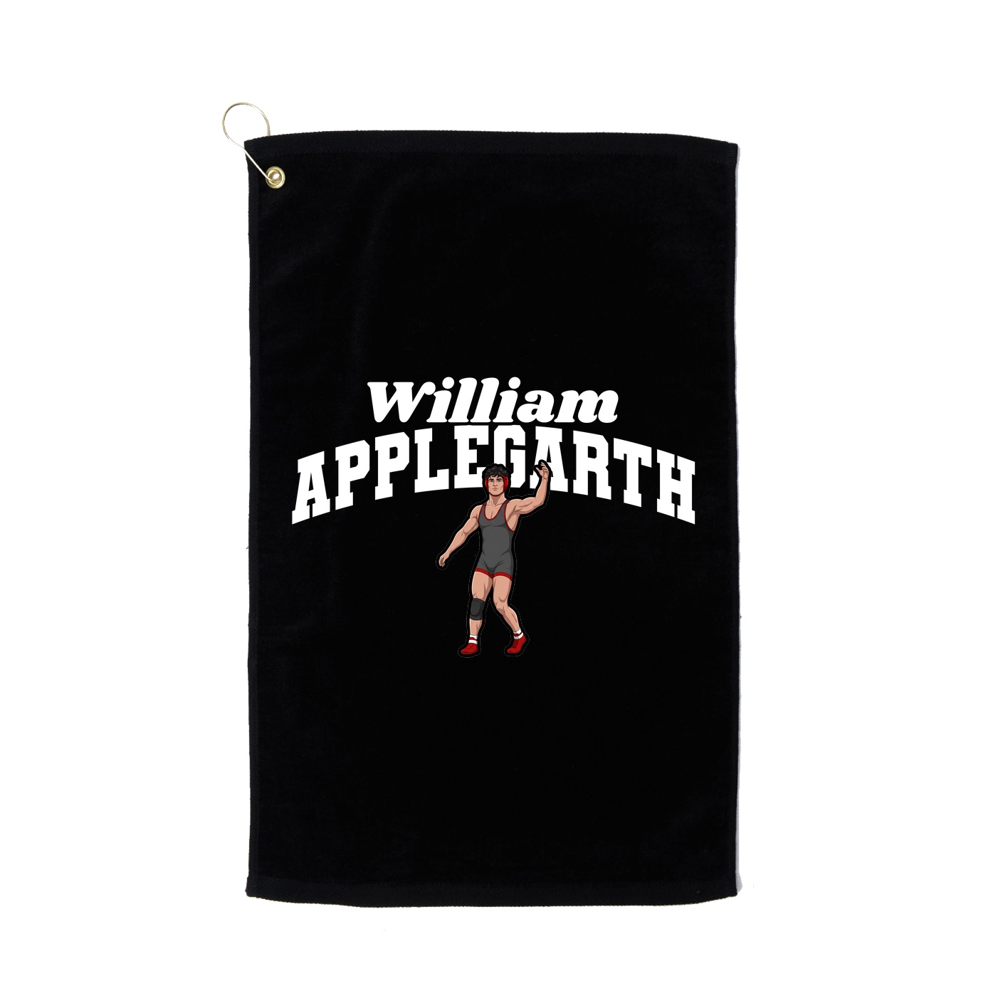 Golf Towel — Signature Arch in Black