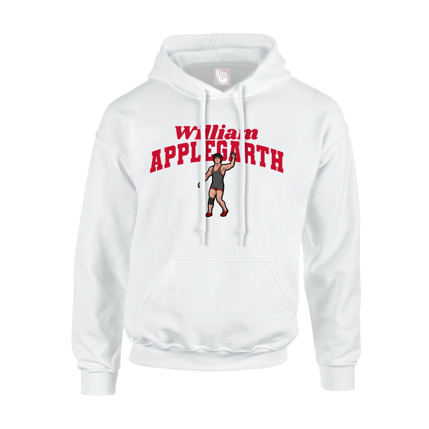 Hoodie — Signature Arch in White
