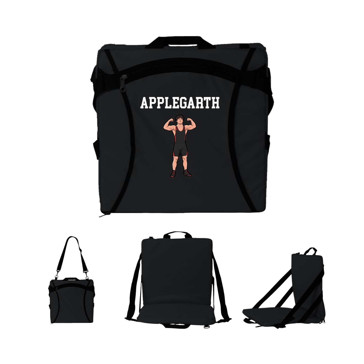 Folding Stadium Seat — Shirsey in Black