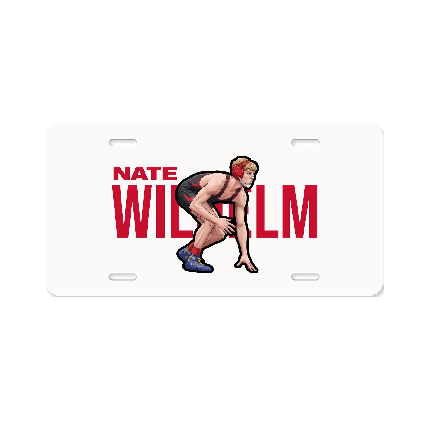 License Plate — Player Name in Classic