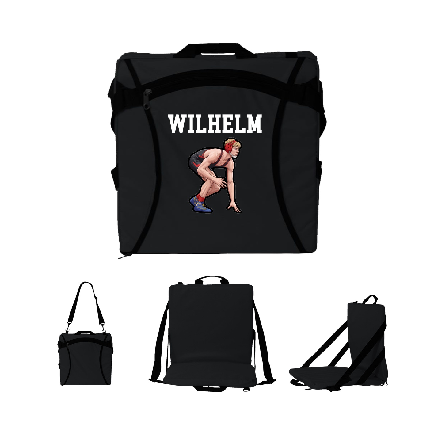 Folding Stadium Seat — Shirsey in Black