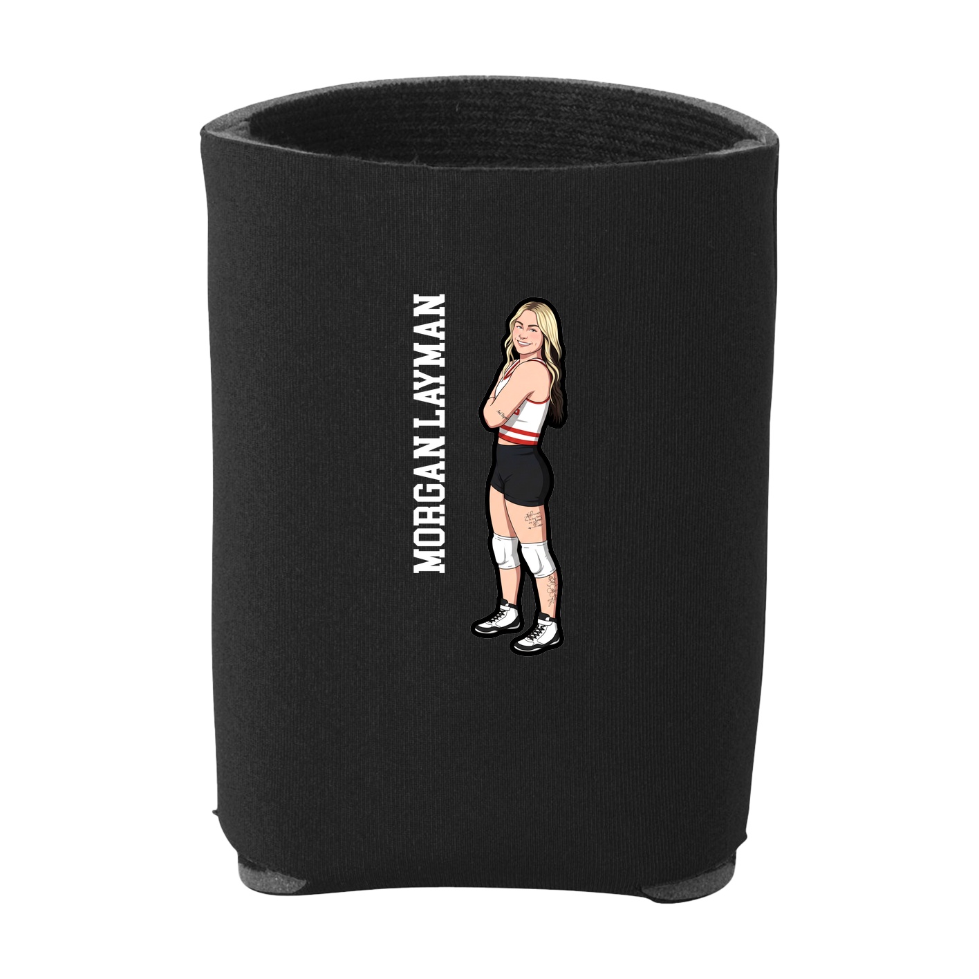 Can Holder — Name Vertical in Black