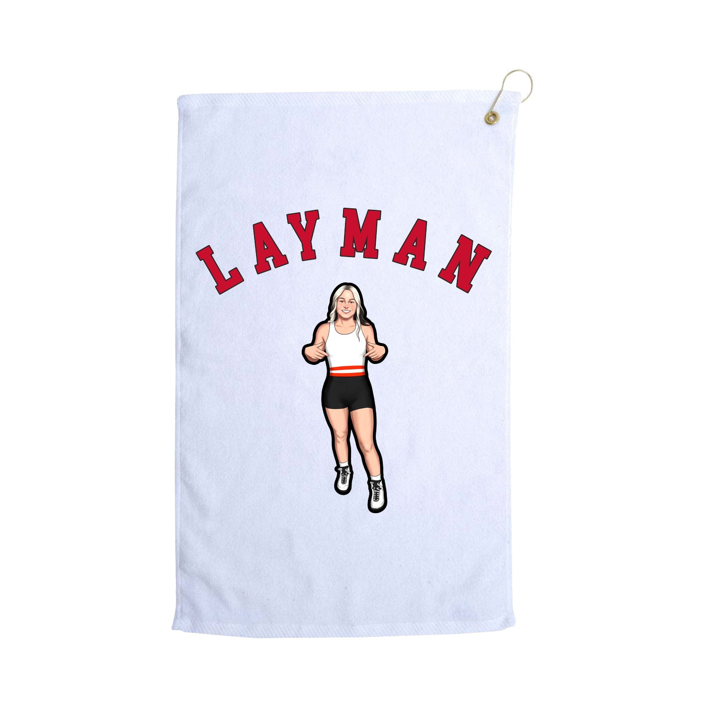 Golf Towel — Shirsey Arch in White