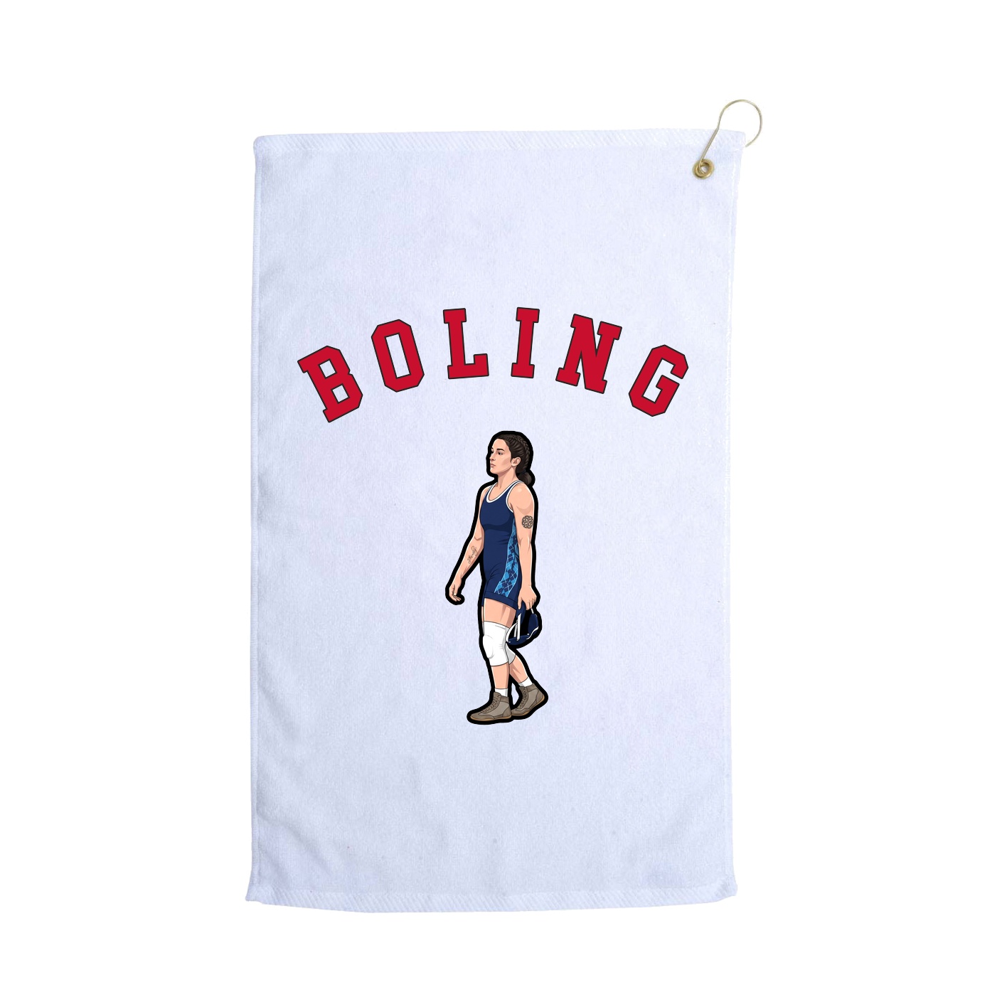 Golf Towel — Shirsey Arch in White