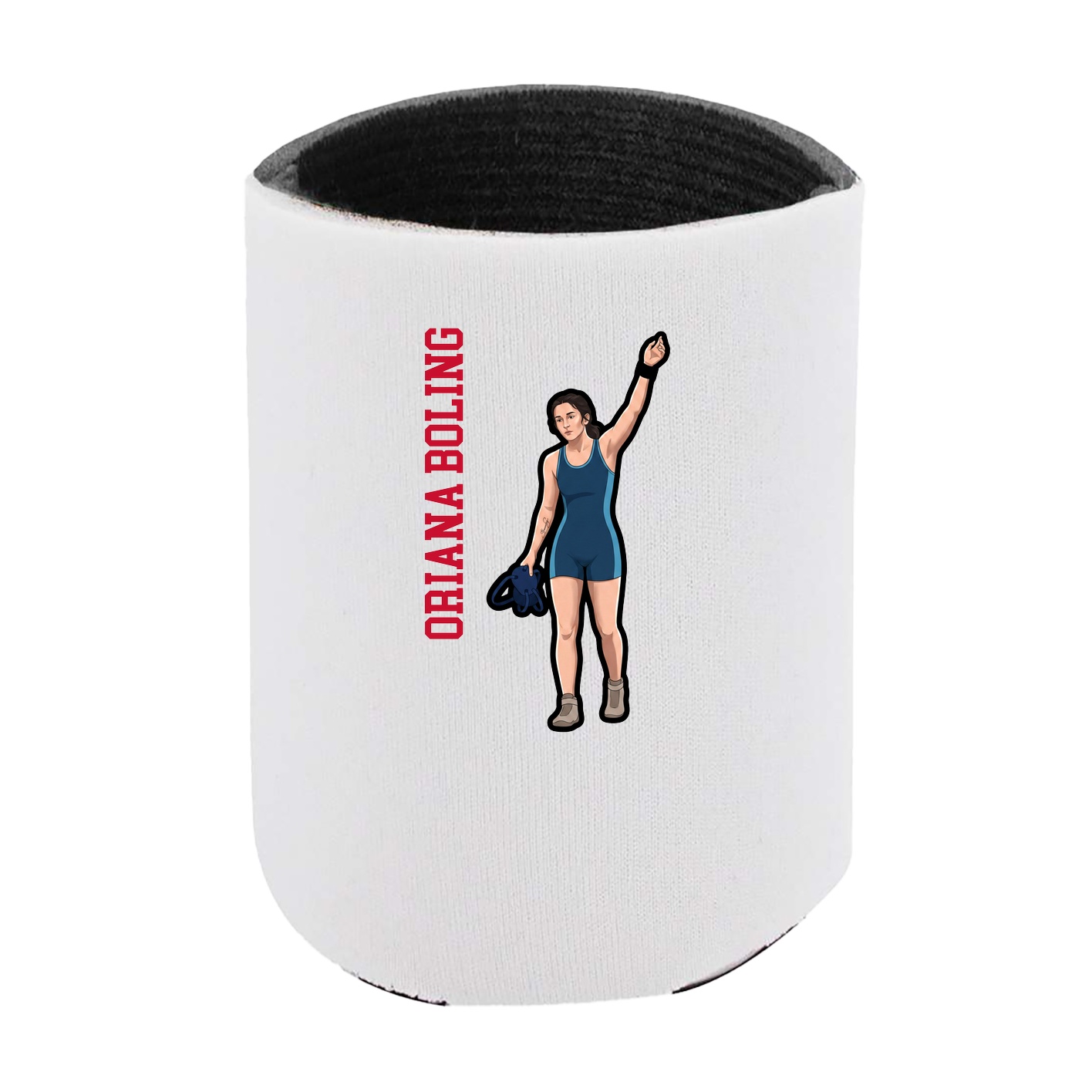 Can Holder — Name Vertical in White