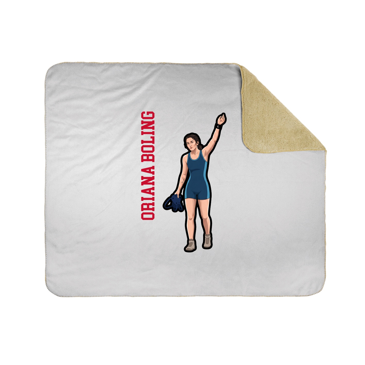 50x60 Sherpa Lined Throw Blanket