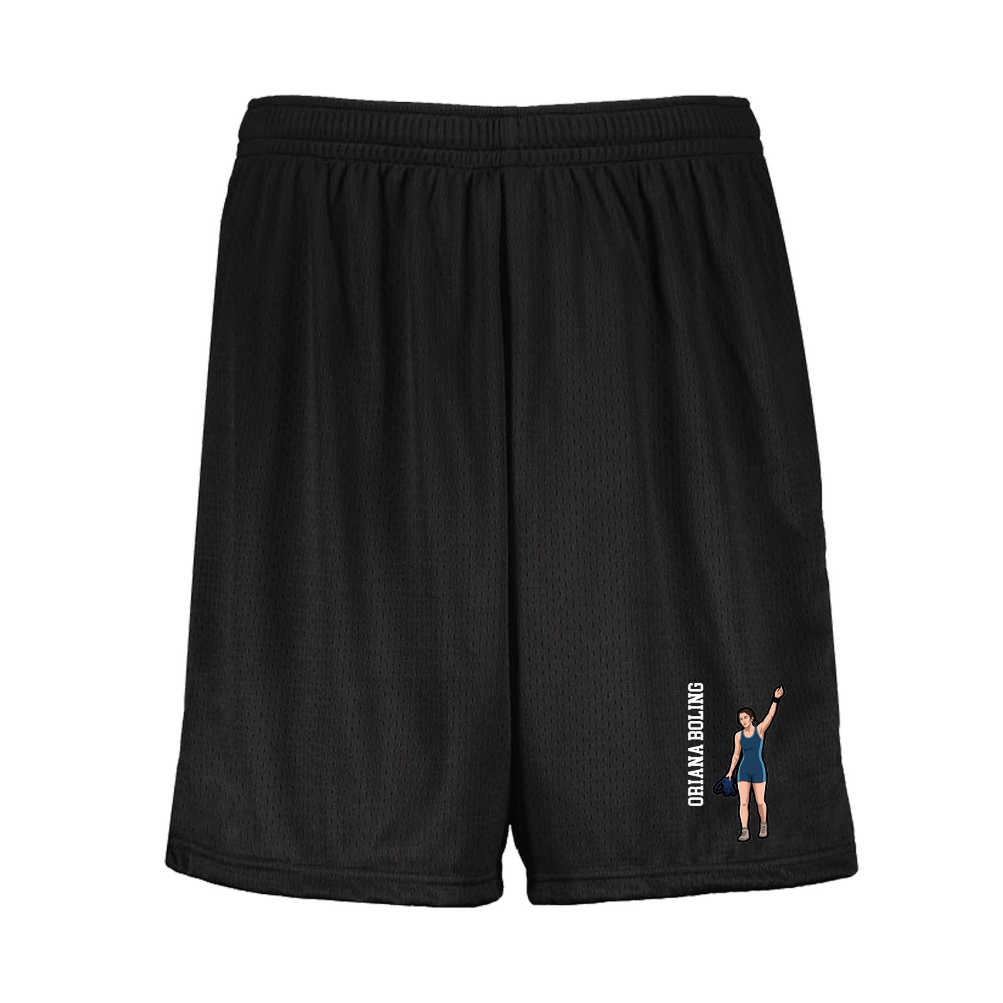 Shorts — Name Vertical in Black