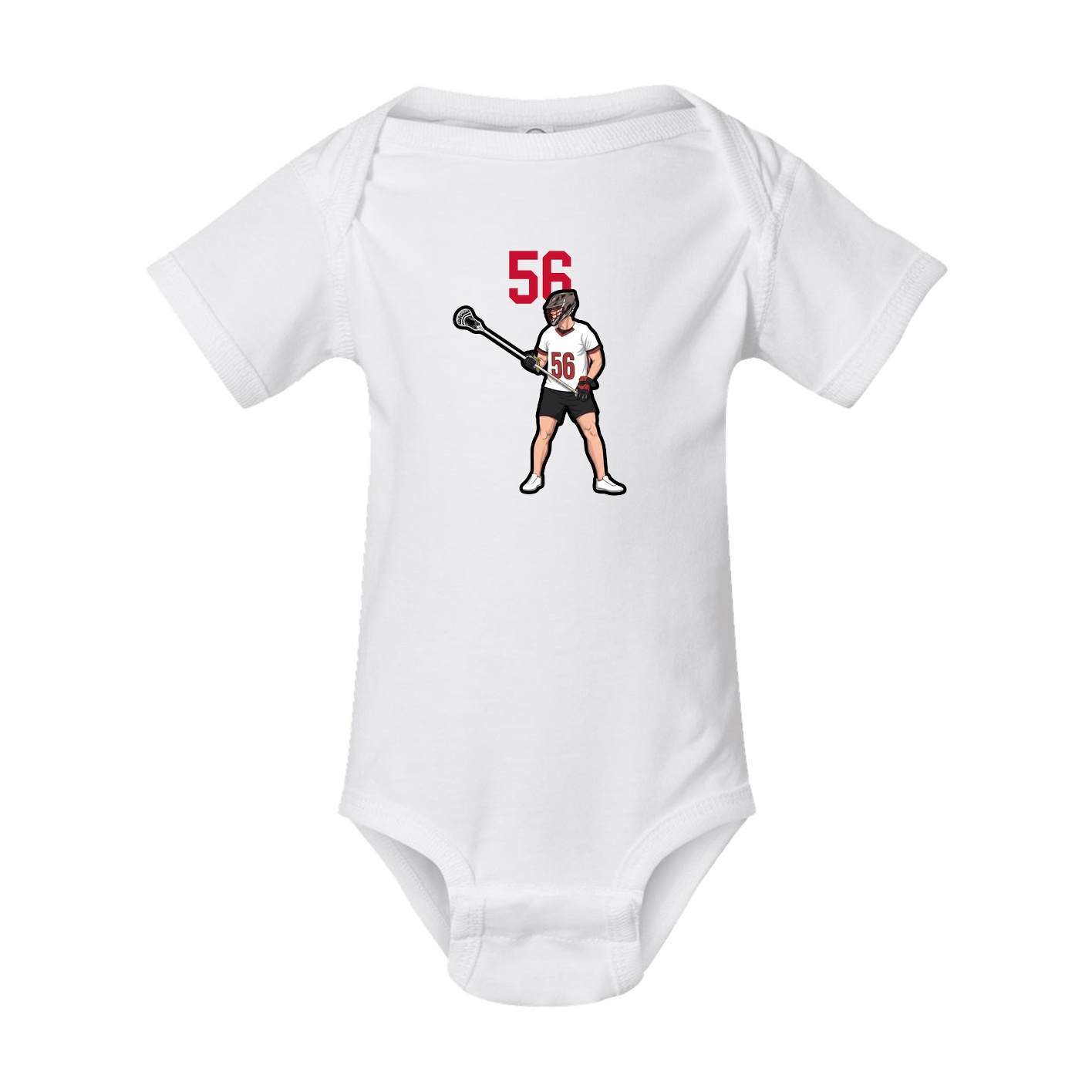 Baby Onesie — Number Top in White