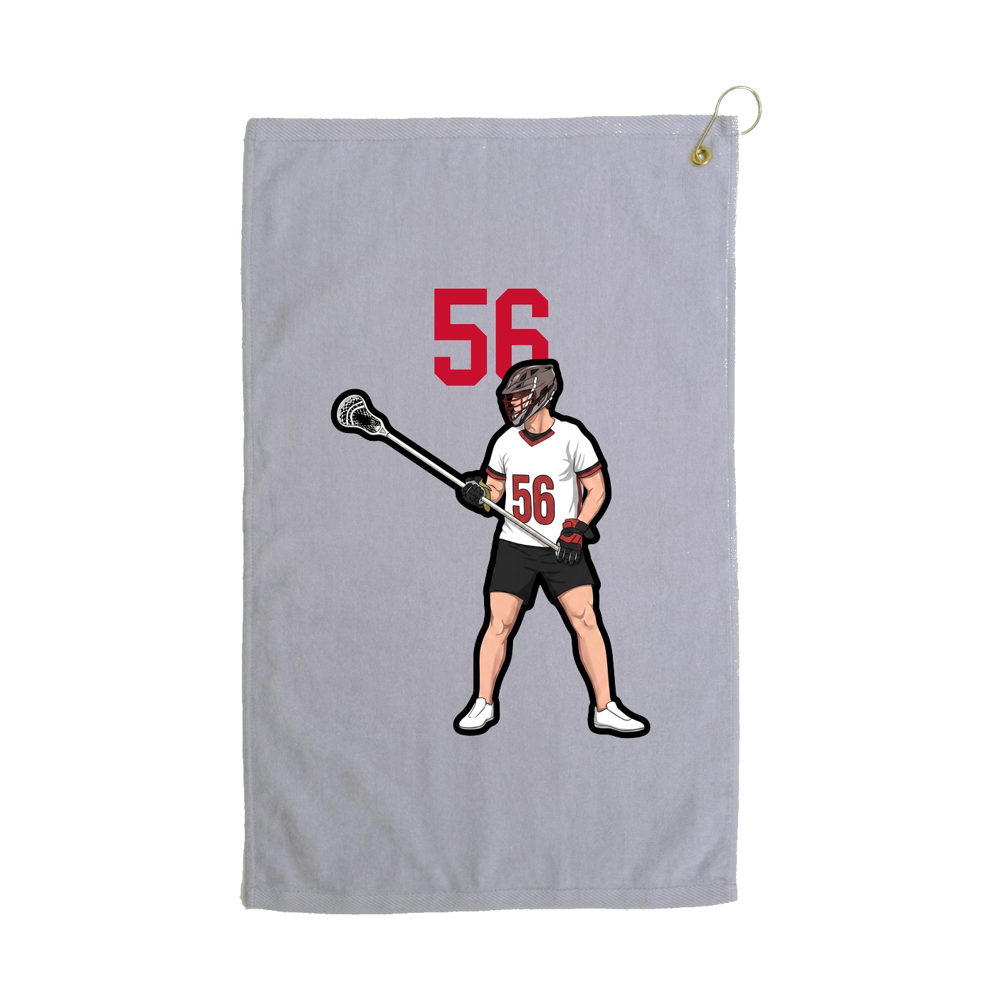 Golf Towel — Number Top in Grey