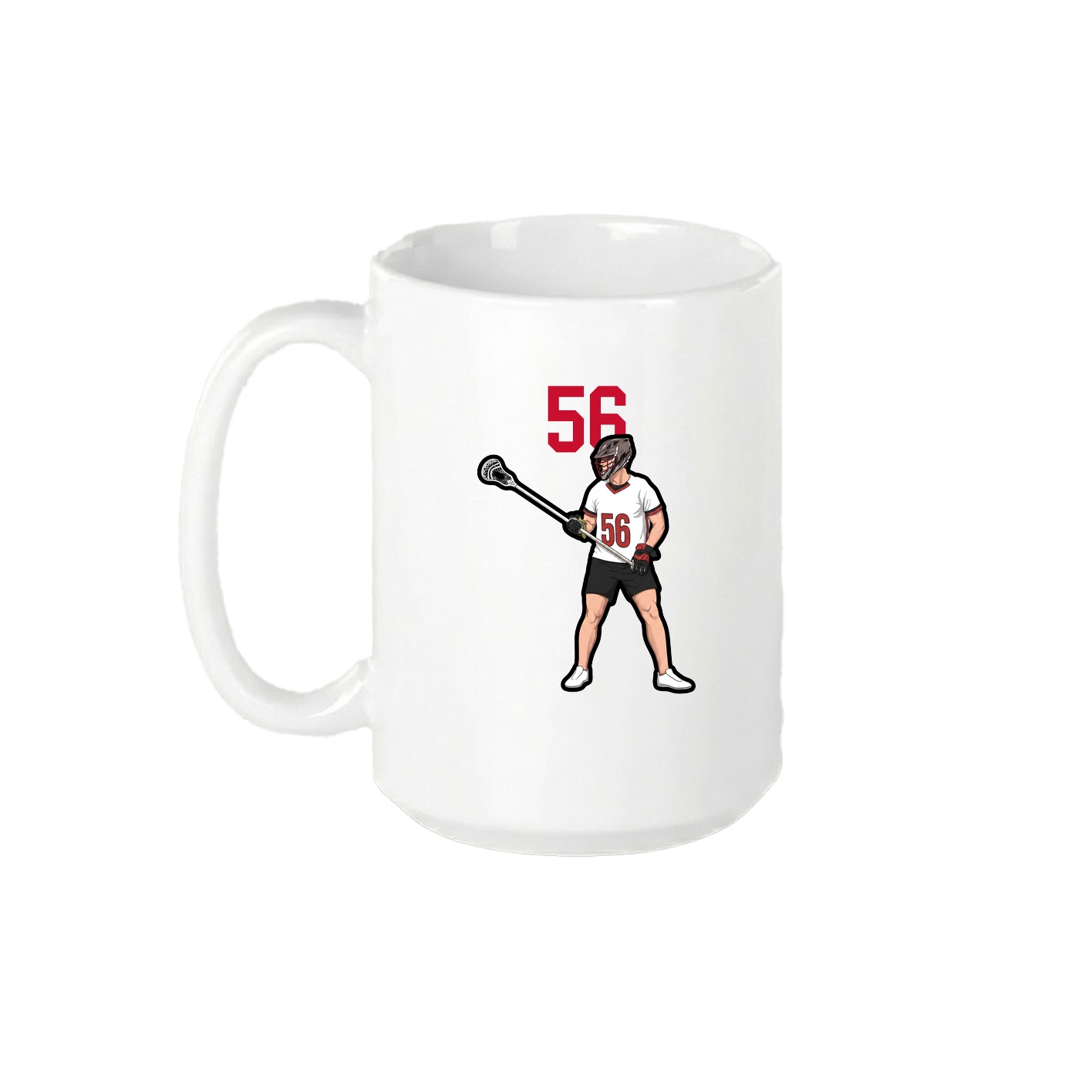 15oz Coffee Mug — Number Top in White