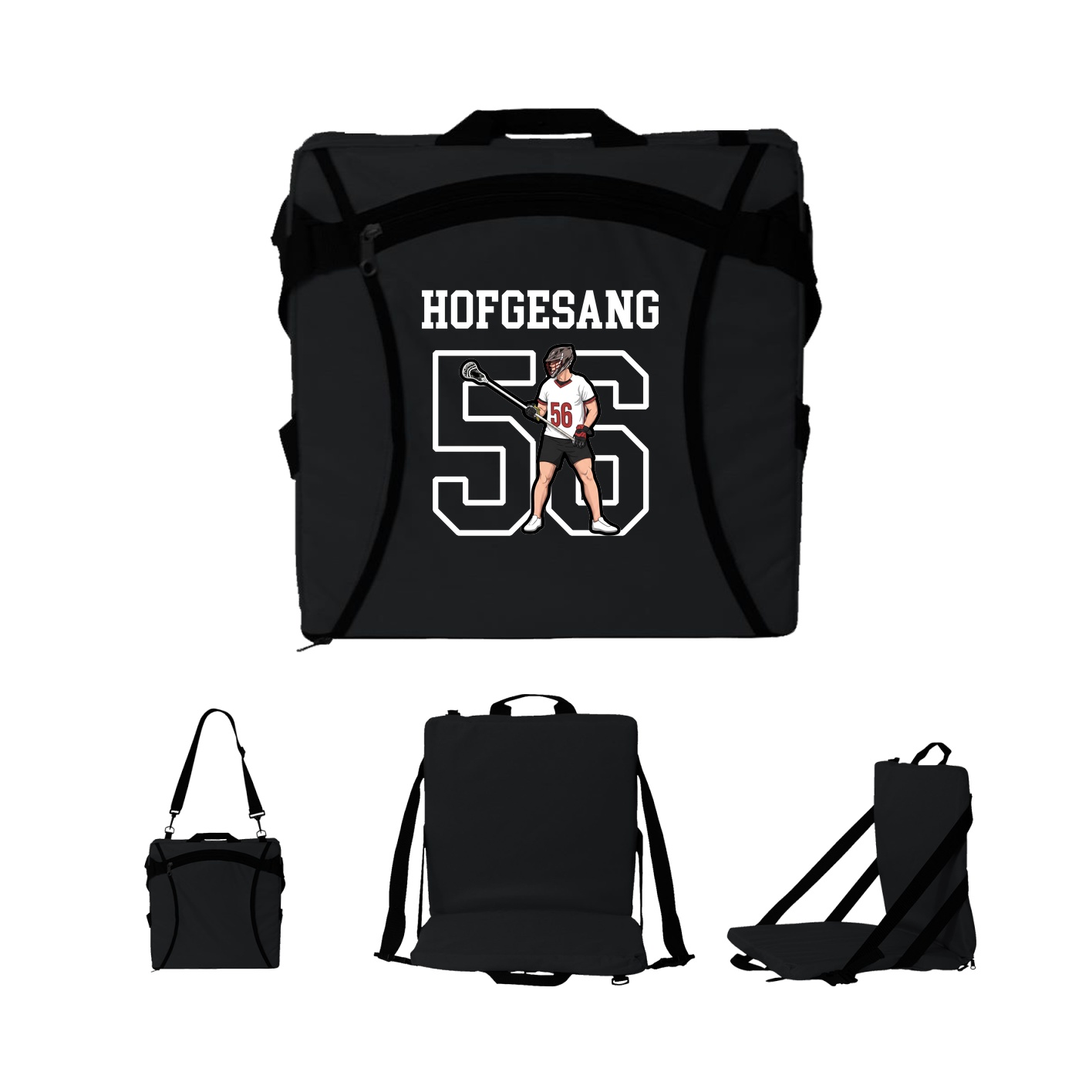 Folding Stadium Seat — Shirsey in Black
