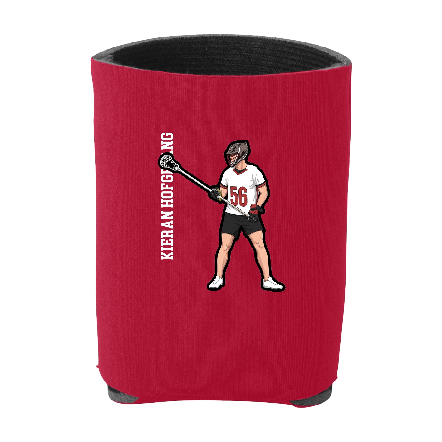 Can Holder — Name Vertical in Red
