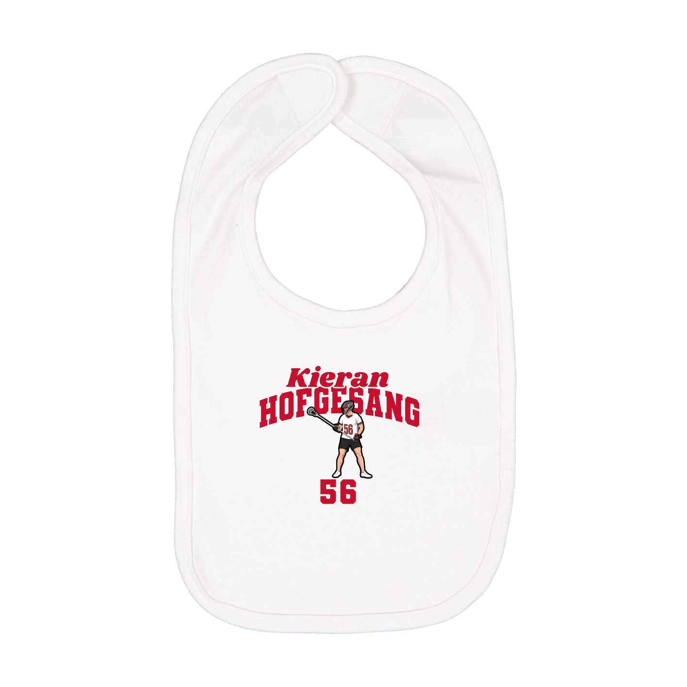 Infant Bib — Signature Arch in White
