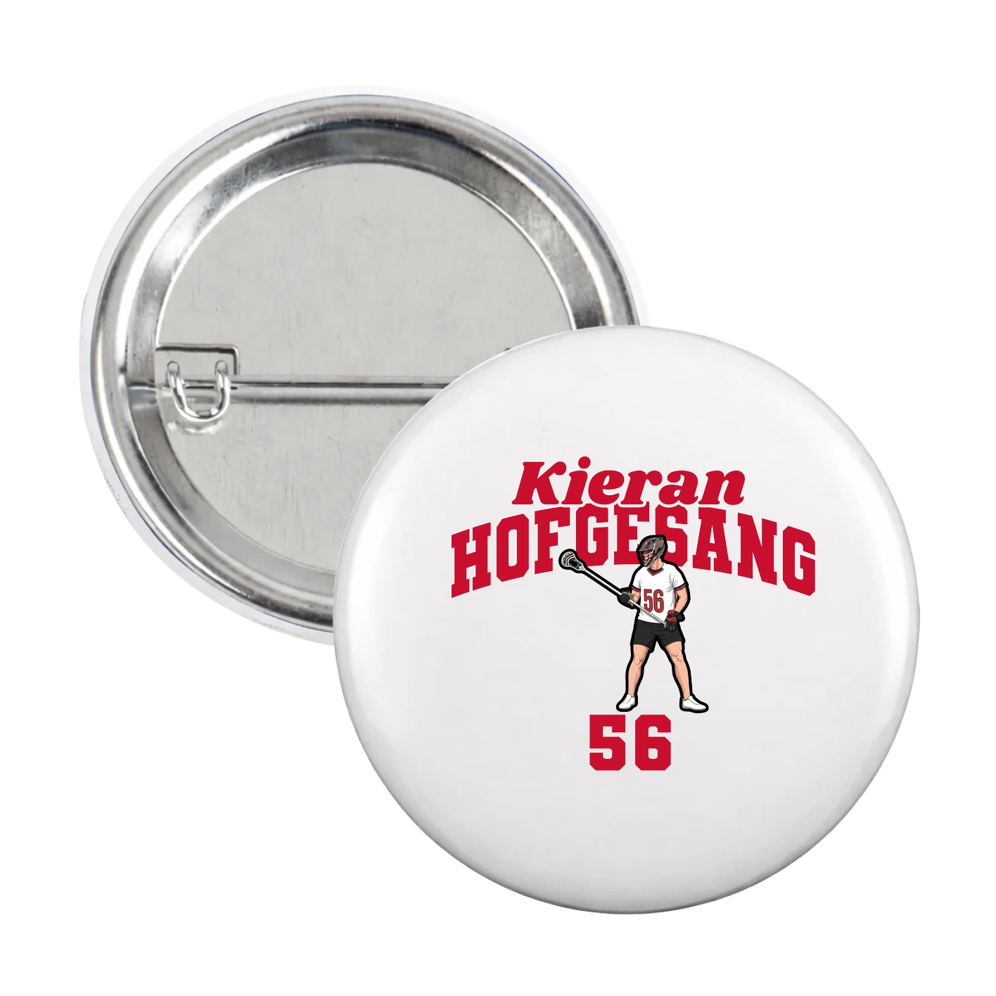 Game Day Button — Signature Arch in White