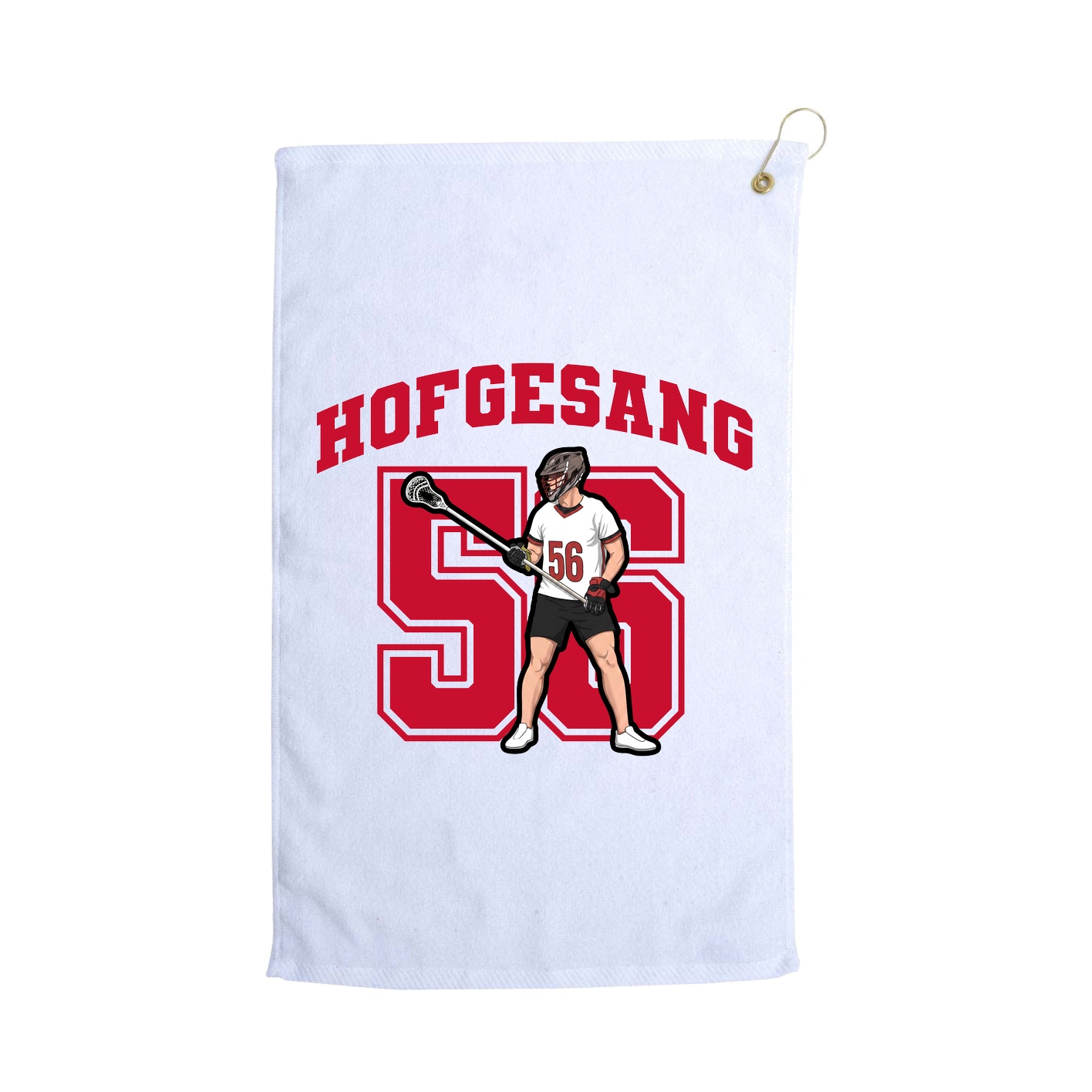Golf Towel — Number in White