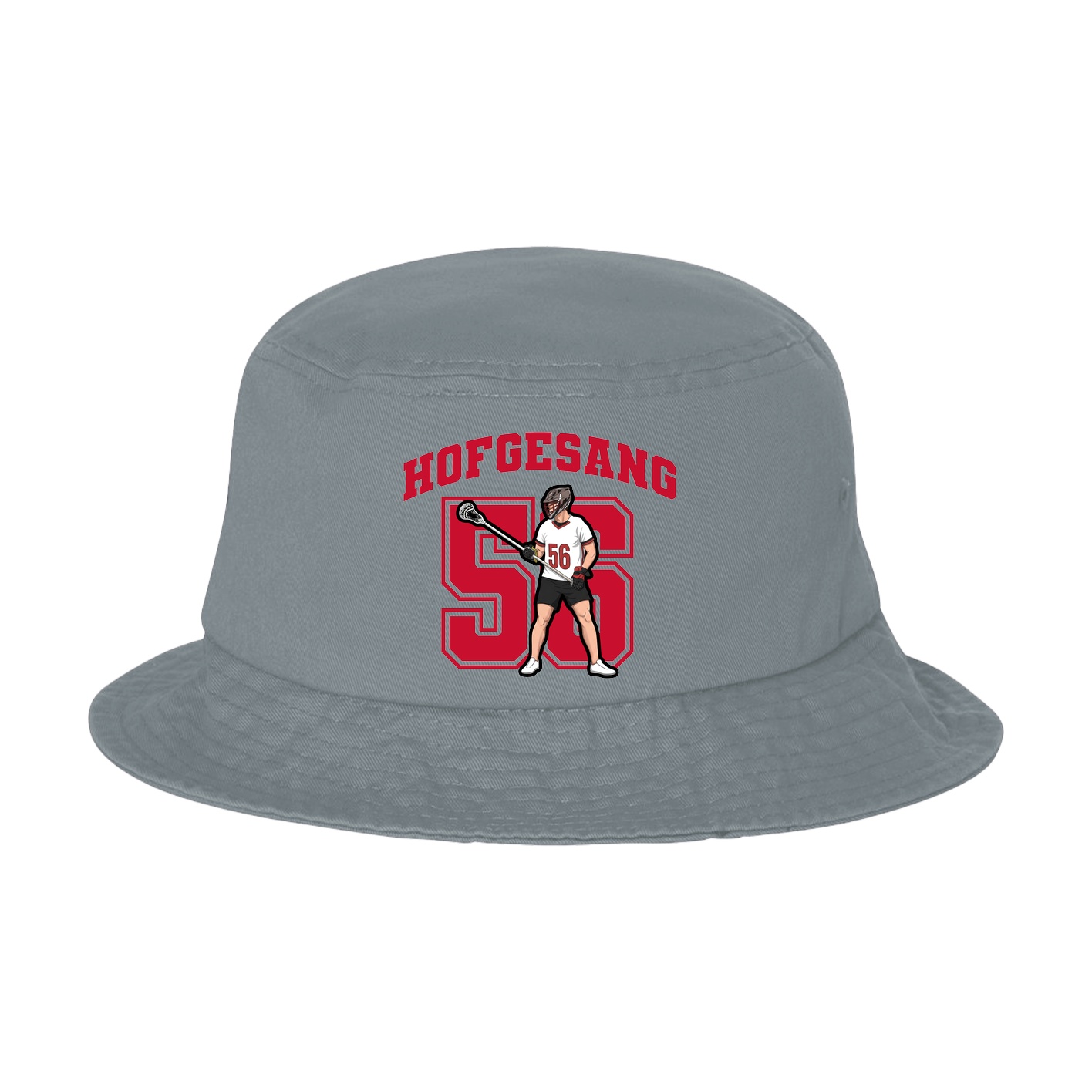 Bucket Cap — Number in Grey