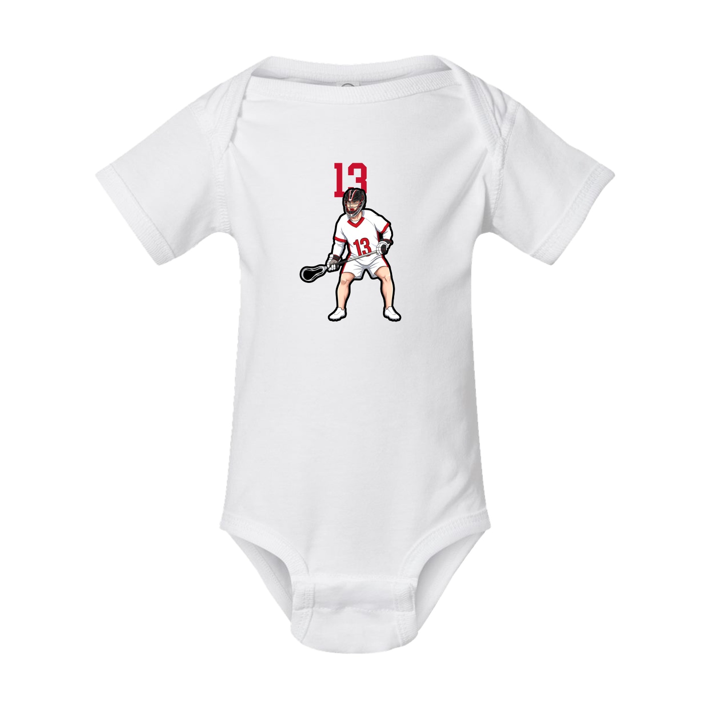 Baby Onesie — Number Top in White