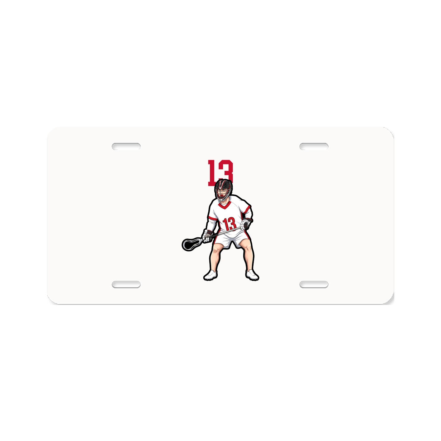 License Plate — Number Top in Classic
